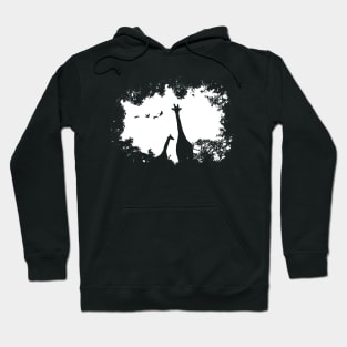 Giraffe Mother and Child Hoodie